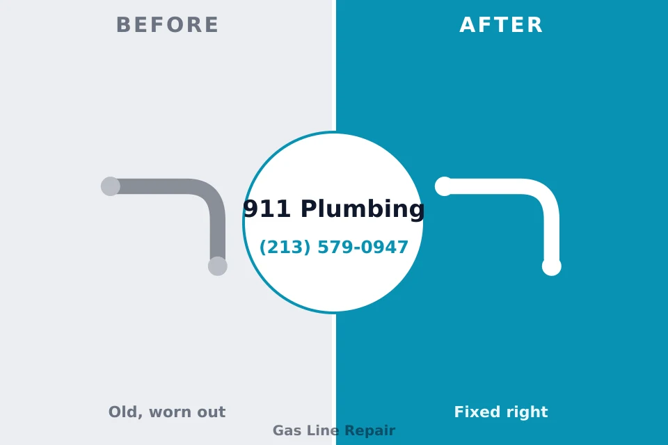 Before and after: plumbing repair Granville, IL
